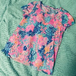 Lilly Pulitzer Hawaiian Beach Print Women's Top